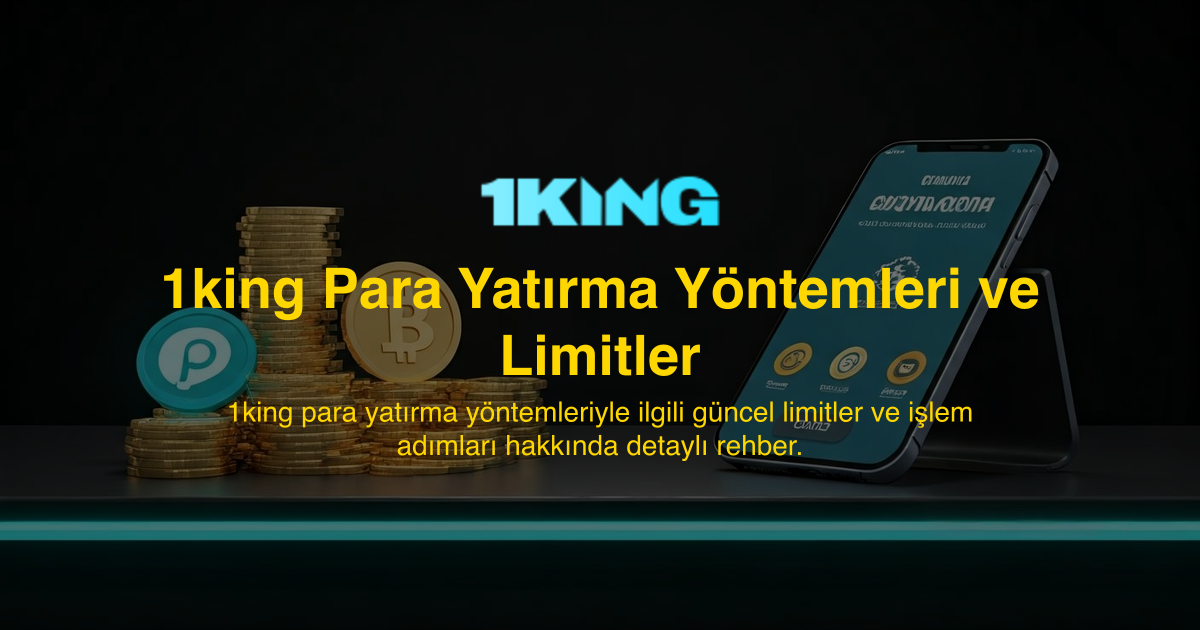 1king Para Yatırma Yöntemleri ve Limitler